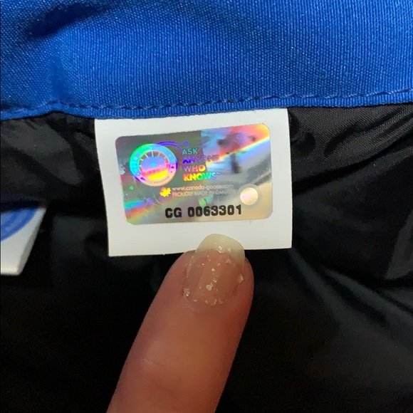 NEW CANADA GOOSE PBI EXPEDITION PARKA! ROYAL BLUE! SIZE XXS! $1345 - Picture 9 of 10